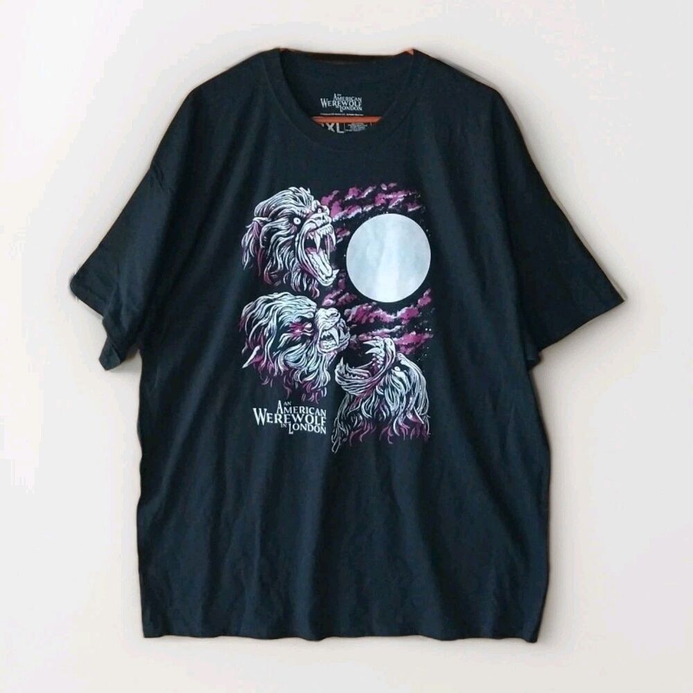 An American Werewolf In London Men 2XL  Short Sleeve T Shirt NWOT Unisex Dad Tee